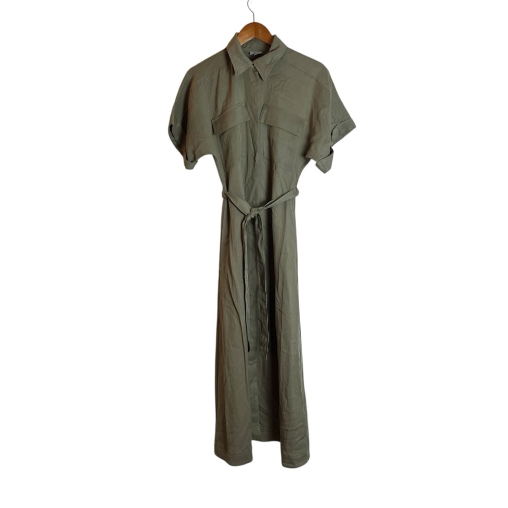 Oliver Bonas green lyocell blend dress. Size 4